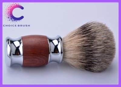 Chine Le meilleur ensemble de cadeau de brosse de rasage de blaireau de poignée de luxe de bois de rose, brosse du rasage des hommes à vendre