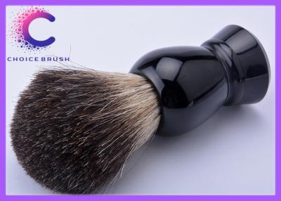 China Small Classical Black Badger Shaving Brush for men with OEM LOGO for sale