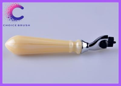 China Stainless + acrylic custom mach 3 handle for barber shop with Print logo for sale