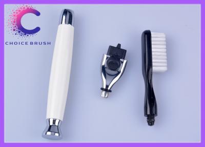 China Stainless zinc alloy Travel Shave Brush handle Spa toothbrush and Mach3 razor kits for men for sale