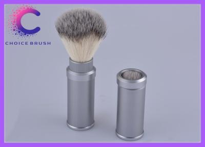 Chine Brosse synthétique professionnelle de rasage de voyage de poignée en métal de cheveux pour les hommes à vendre