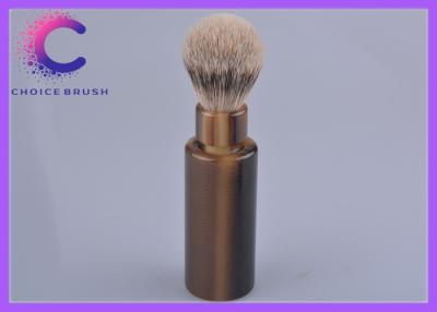 Chine Tube de voyage de brosse de rasage de cheveux de blaireau de Silvertip avec la poignée de klaxon de faux à vendre