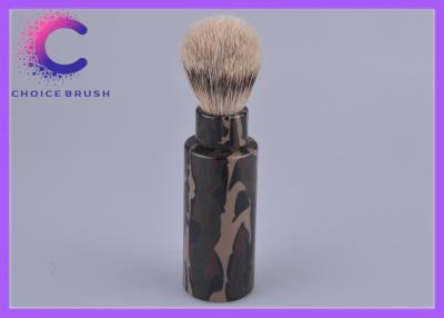 China Manija del camuflaje del cepillo del afeitado del viaje del retroceso, brocha de afeitar masculina en venta