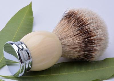 China Customed silvertip badger shaving brush metal base , shaving razor brushes for sale