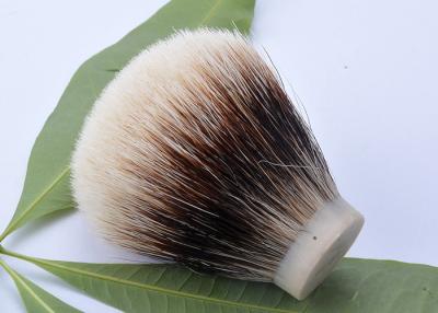 China Fan shape two band badger shave brush knots , HMW badger hair brushes knots for sale