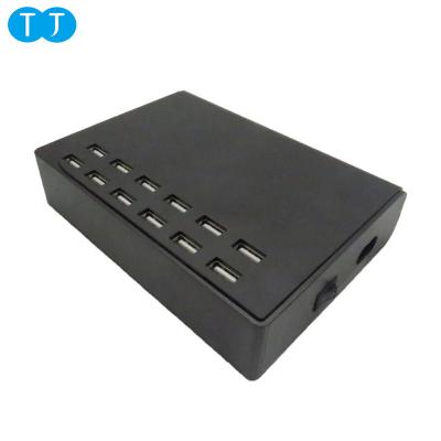 China Portable Mobile Phone Tablet MP3 GPS 5V 24A Multiple 12 Ports USB Charger For Tablet Phone iPad for sale