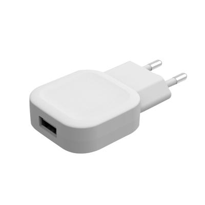 China 2021 Mobile Phone Wall Charger CE ROHS 5V 2.4A Slim Ultra Power USB Wall Charger For iPhone/iPad/Samsung for sale