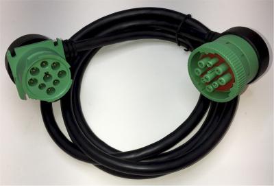 China Hembra verde de ángulo recto del Pin J1939 de Deutsch 9 al cable de ángulo recto del varón J1939 en venta