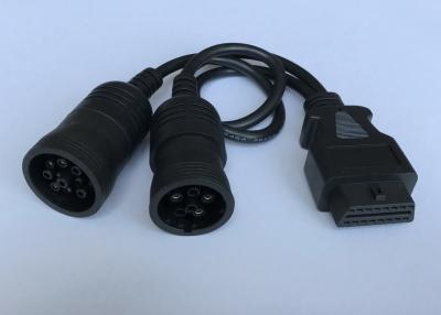 Китай Женщина OBD2 OBDII к женщине Deutsch 9-Pin J1939 и автобусу КОНСЕРВНОЙ БАНКИ 6-Pin J1708 женскому разделила кабель y продается