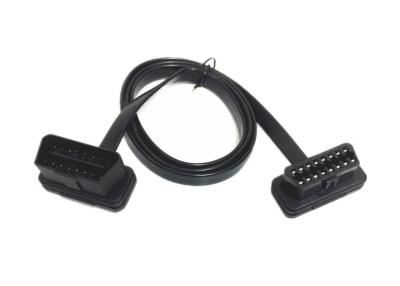 China OBD2 OBDII 16 Pin J1962 Male to Female KET Terminals Extension Flat Cable for sale