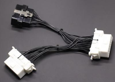 China OBD2 OBDII 16 Pin J1962 Male to Dual Toyota OBD2 Female Y Cable for sale