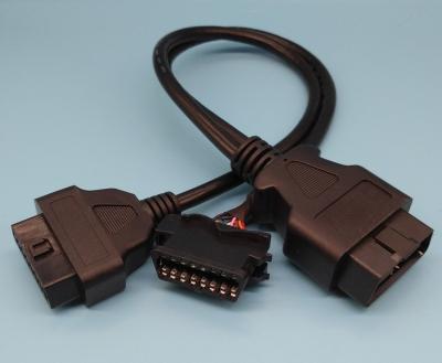 China OBD2 OBDII Male to Renault OBD2 Female and OBD2 Female Splitter Y Cable for sale