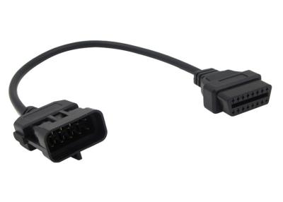 China OBD2 OBDII J1962 Female to Opel 10 Pin OBD1 Male Connector Cable for sale