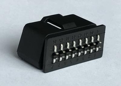 中国 16背部の曲げられたピンが付いているPin J1962 OBD2 OBDIIの男性プラグのコネクター 販売のため