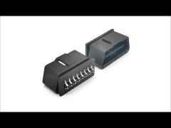 OBD 2 OBD2 16 Pin J1962 Male Connector Plug With Curved Pins