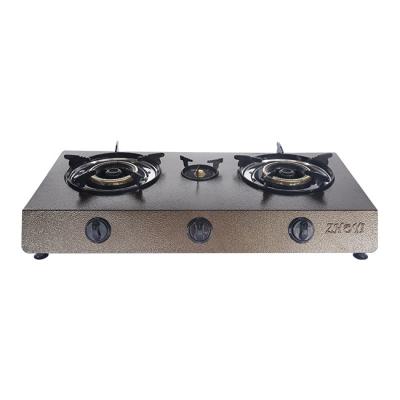 China Hotel CE certificate 3 burner portable outdoor camping kitchen table lpg gas stove for sale