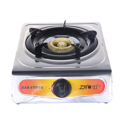 China Stainless Steel Single Butane Hotel Cast Iron Portable Camping Gas Stove for sale