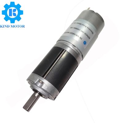 China motor da engrenagem planetária da C.C. 12v-24v do diâmetro Kpm28-395 de 28mm com codificador à venda