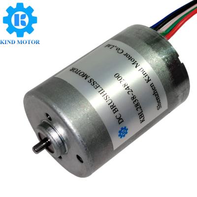 China Fábrica sem escova do motor dos rolamentos de esferas de baixo nível de ruído da C.C. 6v 12v 14.4v 18v 24v do diâmetro bl2838 de 28mm à venda