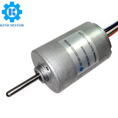 China 3.175mm Welle nidec bldc 36mm 3650 schwanzloser Motor 12volt 14.4volt 24volt zu verkaufen