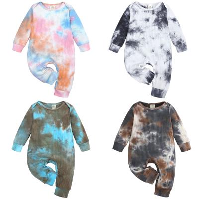 China Newborn Baby Romper Autumn Long Sleeve Tie Dye Jumpsuits Boys Overalls Central Institute of Statistics Newborn Overalls KTFS Australia USA for sale