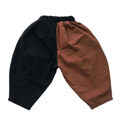 China Forest Style Kids Boys Clothes Fade Proof Color Harem Canvas Pants FMFS Australia Korean Children's Patchwork Trousers for sale