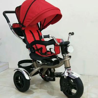 China ride on toy cheap baby ride on toy tricycle/ Bebe multifunctional pedal triciclo kids tricycle with push bar for sale