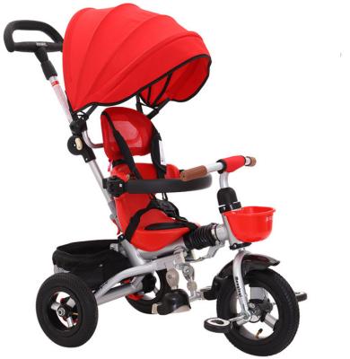 China Ride on toy 4/1 push car child tricycle/cheap child tricycle bike/safety baby bicycle 3 wheels for sale