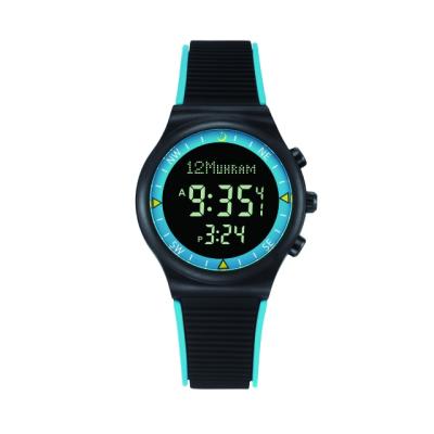 China NEW ARRIVAL 2020 alarm! AL-HELAL Kibla digital azan watch prayer water resistant sports muslim watch AE-316 for sale