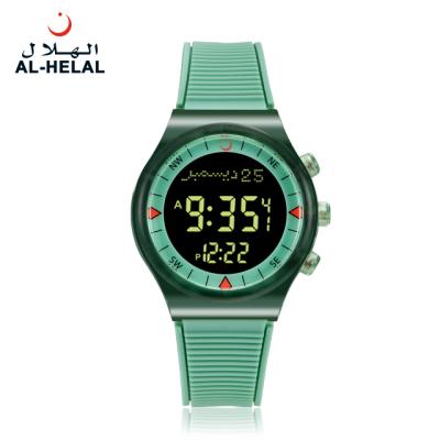 China Original Hot-Wholesale AE-316 sports dress alarm AL-HELAL multi-color Muslim Qibla compass prayer azan watch for sale