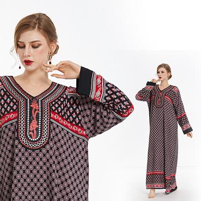 China Elegant and casual muslim robe 2020 muslim abaya islamic clothing fashion casual plus size african pajama robe for sale