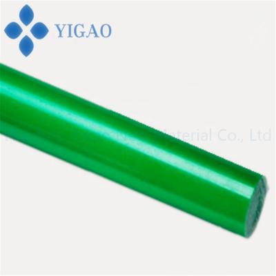 China High Abrasion Resistant Customized Round Plastic Nylon Rod 5mm Green Solid Extruded Nylon Rod High Hardness Polyurethane Raw Material Cushion Nylon Rod for sale