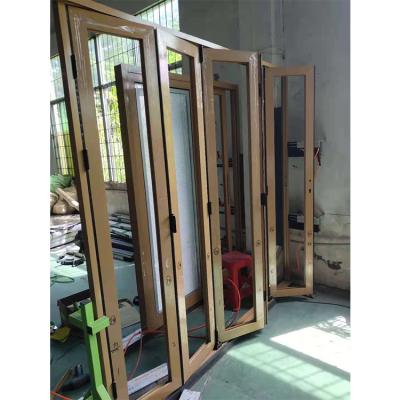 China Modern Exterior Aluminum Sliding Door Bi Folding Doors Folding Glass Door for sale