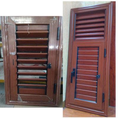 China Custom Waterproof Aluminum Screen Awning Window Folding Alloy Aluminum Glass Jalousie for sale