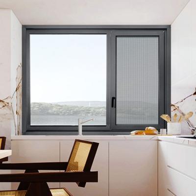 China Magnetic Screen Customized Sound Insulation Hinged Casement Broken Bridge Aluminum Alloy Inner And Outer Windows for sale