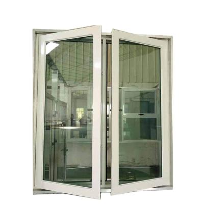 China High Security Aluminum Swing View Casement Window French Tilt Turn Double Glazed Aluminum Windows for sale