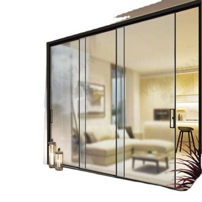 China High quality design thin frame wholesale price sound insulation factory aluminum sliding door for sale