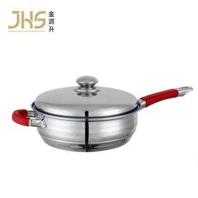 China JHS Stainless Steel Frying Pans Non Stick Non Stick Sustainable Non Stick Pan Cooking Non Stick Frying Pan With Lid for sale