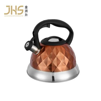 China JHS 3l Viable Noisy Stovetops Tea Water Cooking Kettle Stainless Steel Stainless Steel Whistling Kettle for sale