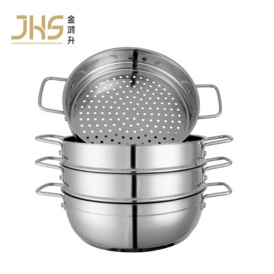 China JHS Pots Stainless Steel Steamer Soup Pot Couscous Pot 28CM Viable High Quality for sale