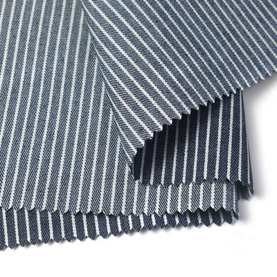 China Print Stripe 100% Cotton Denim Fabric Breathable Textile for sale