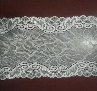 China Sustainable Wholesale Nylon Spandex Lace Trim For Inside Wear Stocklot for sale