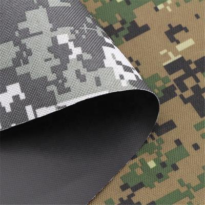 China Anti Pill Camouflage Waterproof Oxford Fabric Polyester PVC for sale