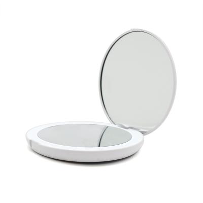 China Himirror Mini Cosmetic Mirror Lighted Smart Makeup Mirror With Power Bank Portable Folding Cosmetic Mirror for sale