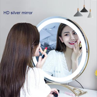 China Lighted Led Makeup Mirror Desk With Lamp Desk Nordic Dressing Table Large To Fill Light Hollywood Bestselling Mirror for sale