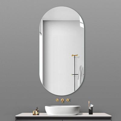 China Bright Frameless Bathroom With Mirror Factory Customized Silver Mirror Hanging Wall Mirror for sale