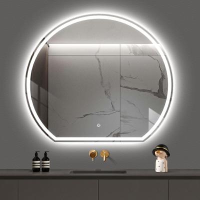 China Customized Smart Multi-Function Wall Mounted Mirror Smart LED Single Mirror Makeup Lighted for Bathroom Bedroom Hotel for sale