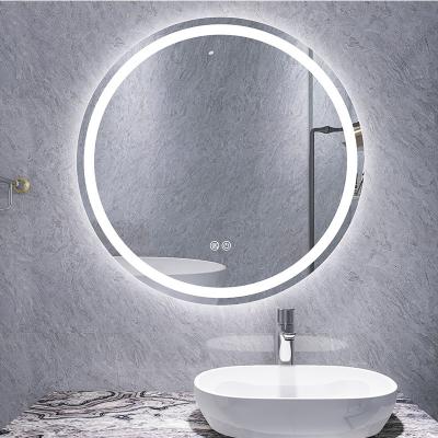 China Multi Functions Smart Touch Dimmer LED Wall Light Vanity Light Bathroom Mirror Fog Light Smart Led Bathroom Mirror for sale