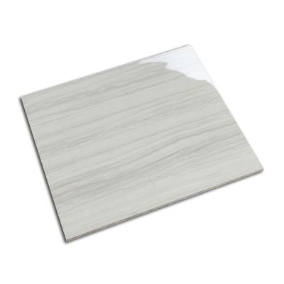 China Wood Grain Marble Interior Tiles Living Room Flooring , Light Gray Striped Floor Tiles , Marble Tile With Texture Pattern for sale