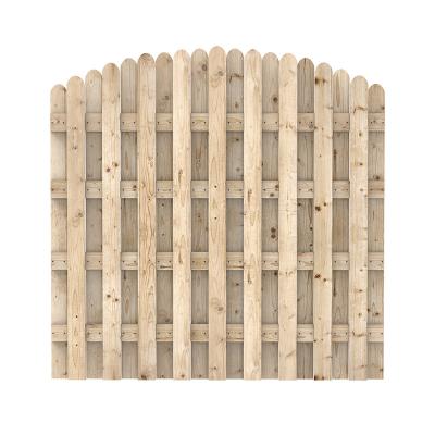 China Easily Assembled Round / Square End DIY Quickly Assemble Nature / Chinese Fir Carbonized Wood Fence for sale